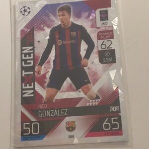 Nico González Next Gen Soccer Card